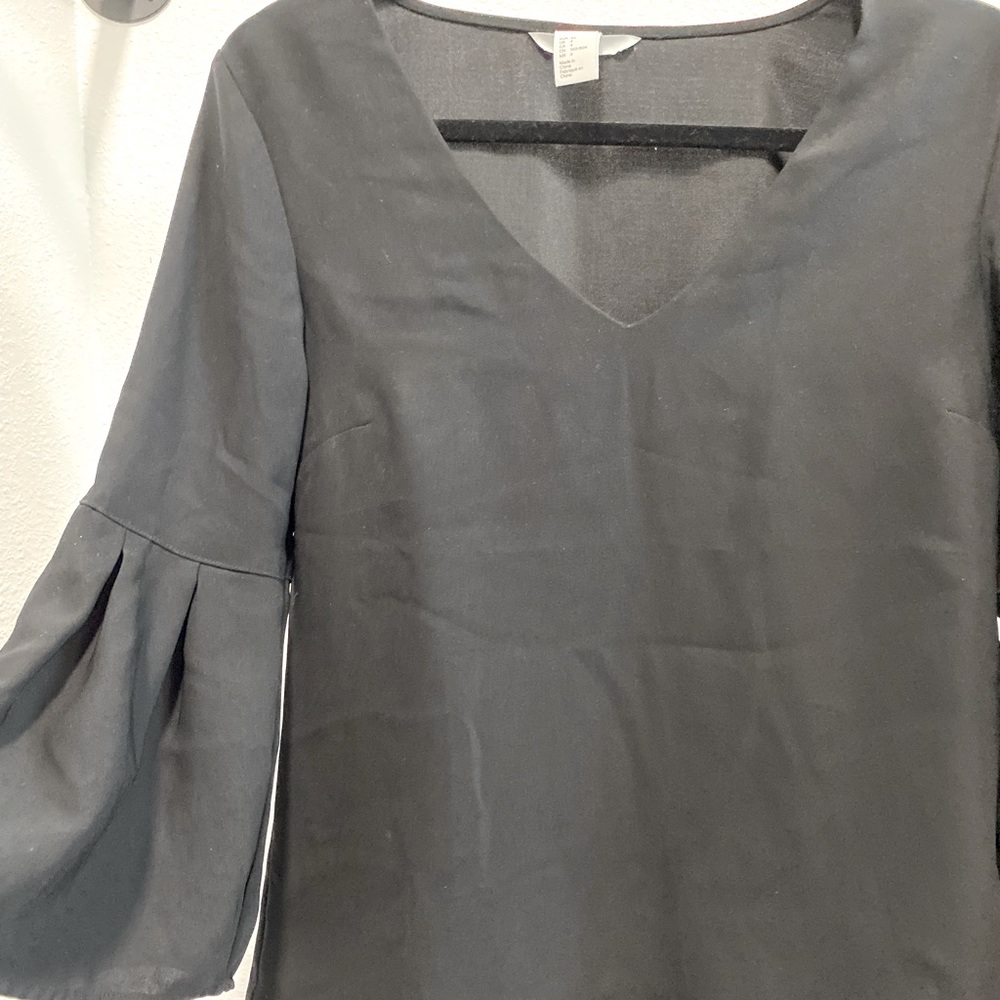 Top with flare sleeves